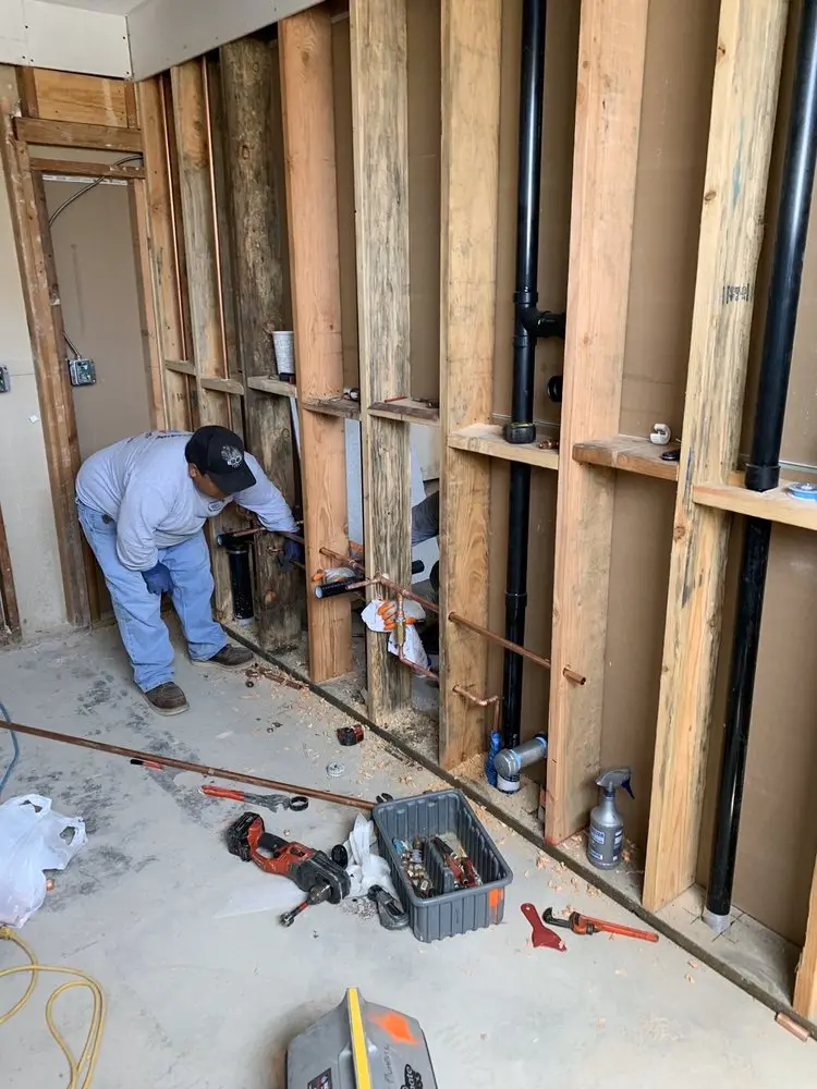Commercial rough-in plumbing for Commercial Plumbing in Lincoln - Edison